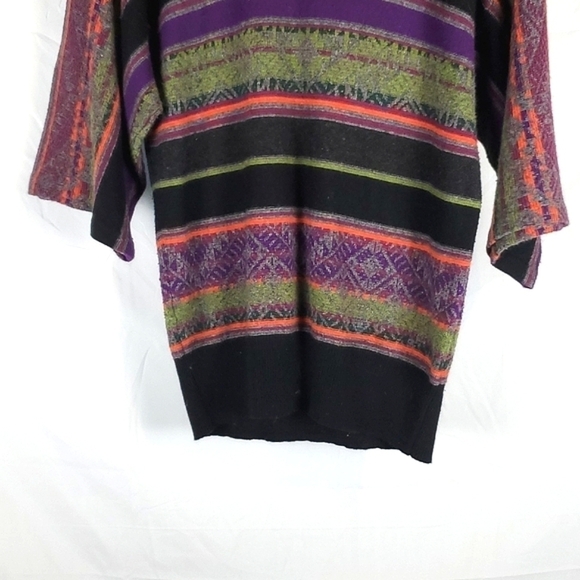 LRL‎ Striped Turtleneck Sweater - Picture 3 of 5